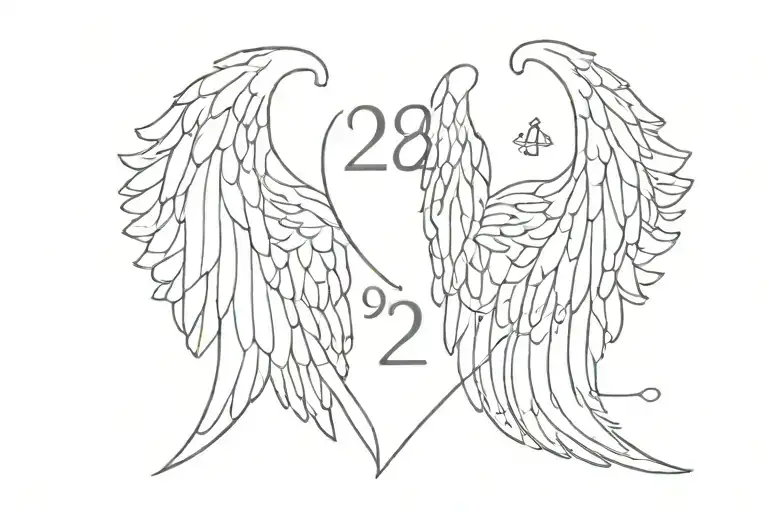Angel Wings And 222 Numbers