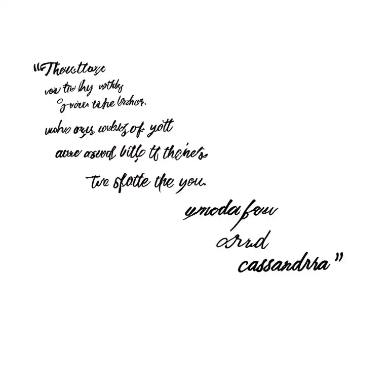 Cassandra Quote