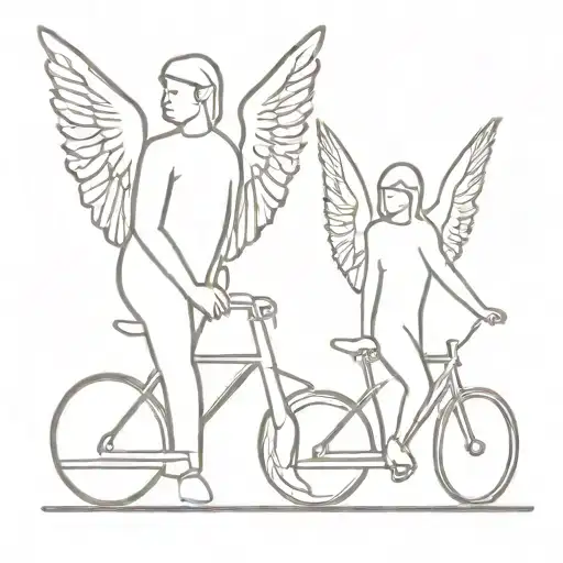 Biker And Angel