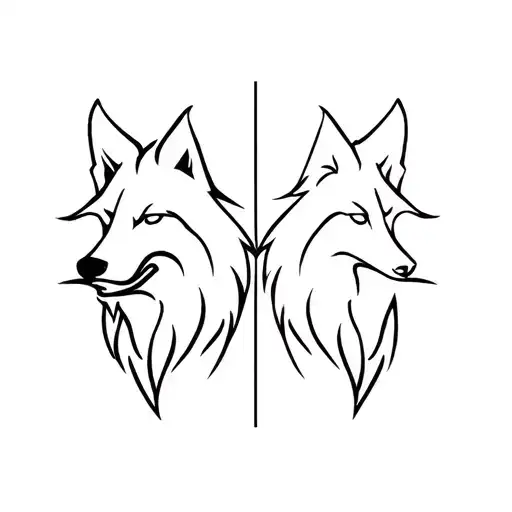 Wolf And Aqaurus Sign Made