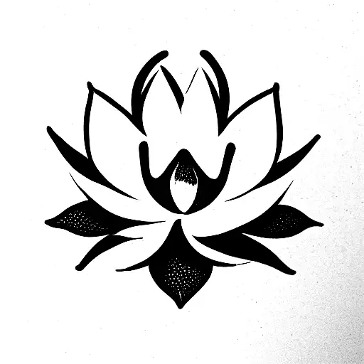 Lotus Flower With Number 9