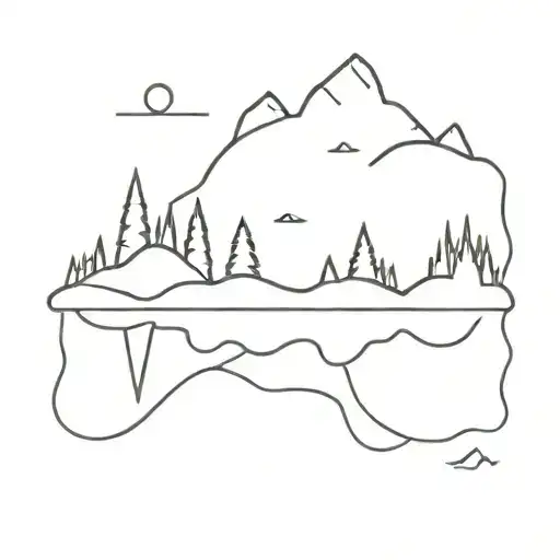 Mountain Lake Reflection