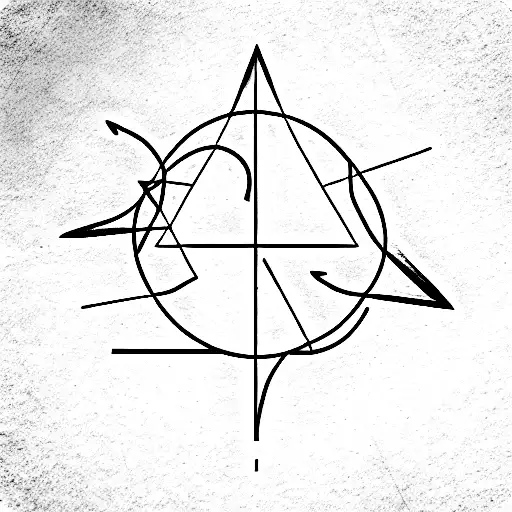 Triangle With Circles Sagittarius