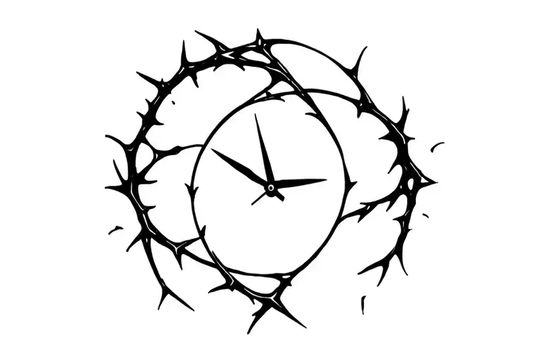 Clock Wrapped In Thorns