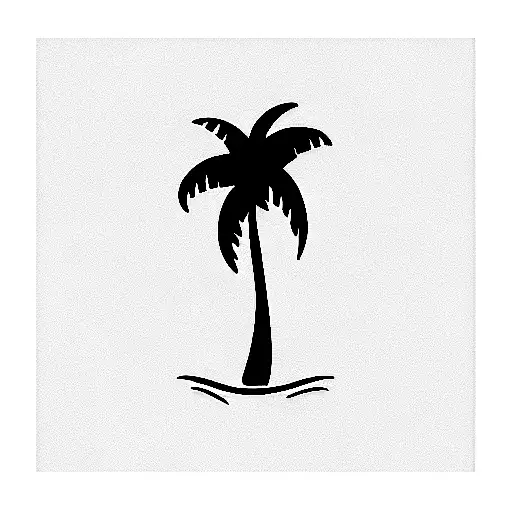 Palm Tree Surfboard