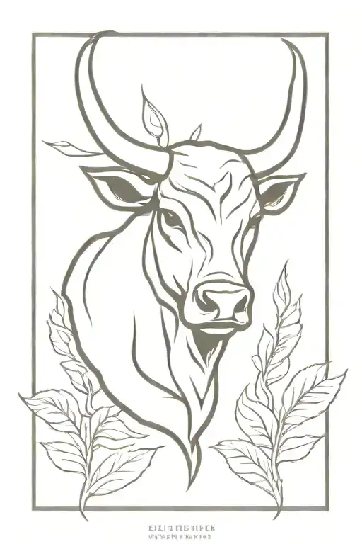 Bull Head Leaves For Horns