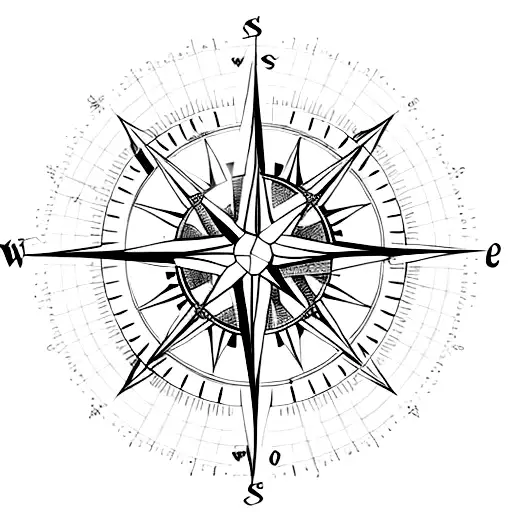 A Compass Rose With The Words 'Seek Wisdom' Surrounding It