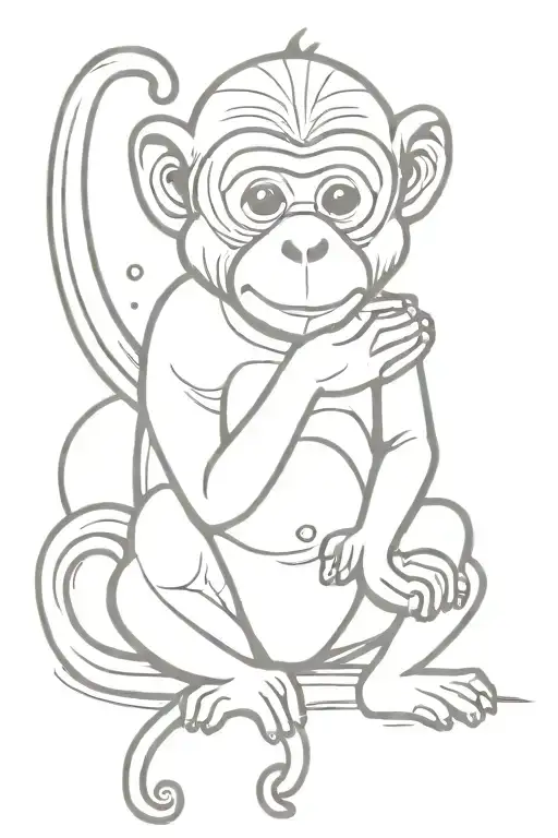 Monkey Eating Banana