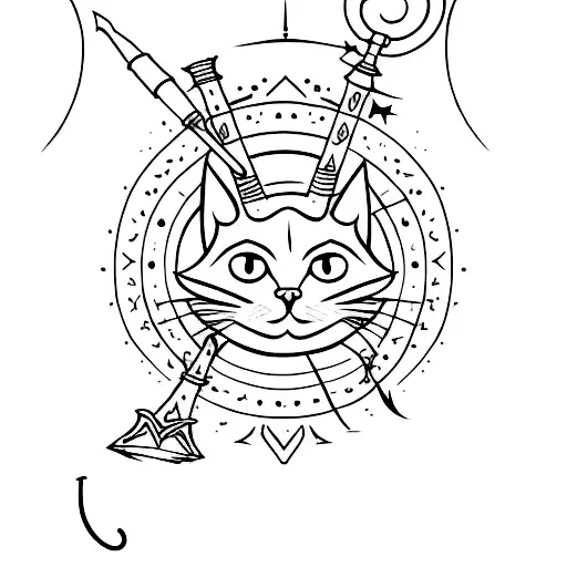 Cat With Wizard Stick