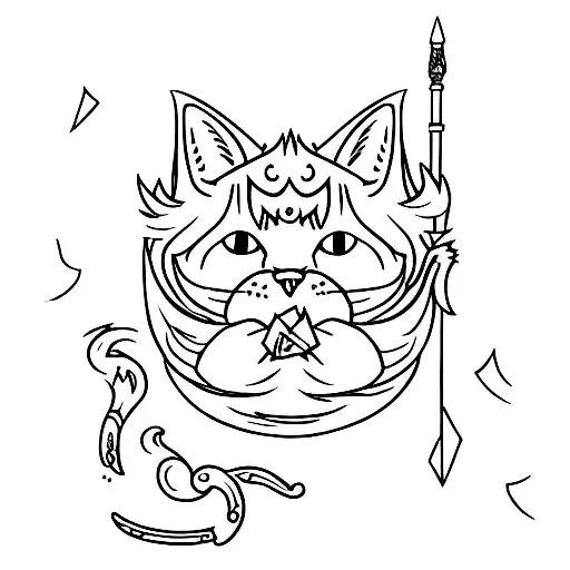 Cat With Wizard Stick
