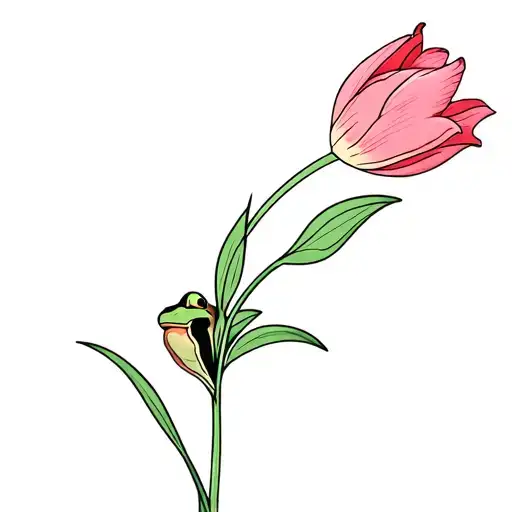 Tulip And Frog