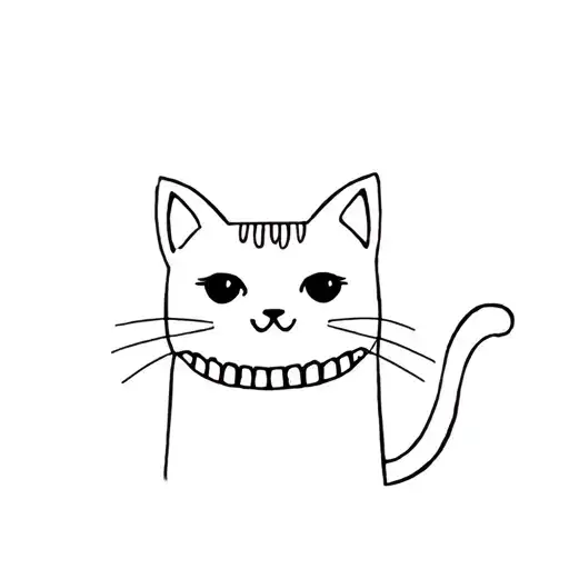 Cute Cat With Teeth