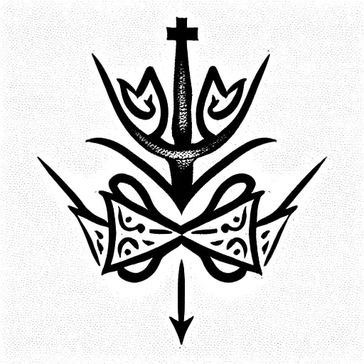 Christian Cross Thorn Crown
