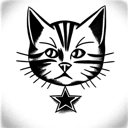 Cat With Dallas Cowboy Star