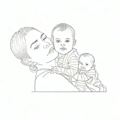 A Woman Holding A Baby