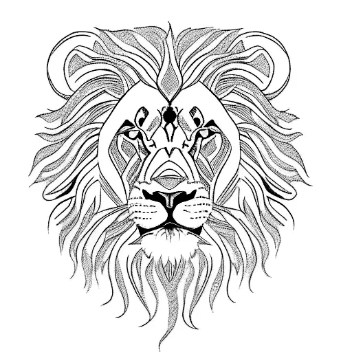 A Lion With Blue Eyes