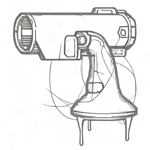 Broken Bell With A Sniper Bullet Through The Crack