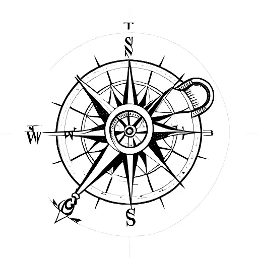 A Compass Designed As A Fishing Lure