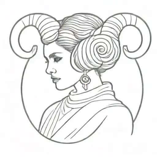Princess Leia And Aries The Ram Hairstyle