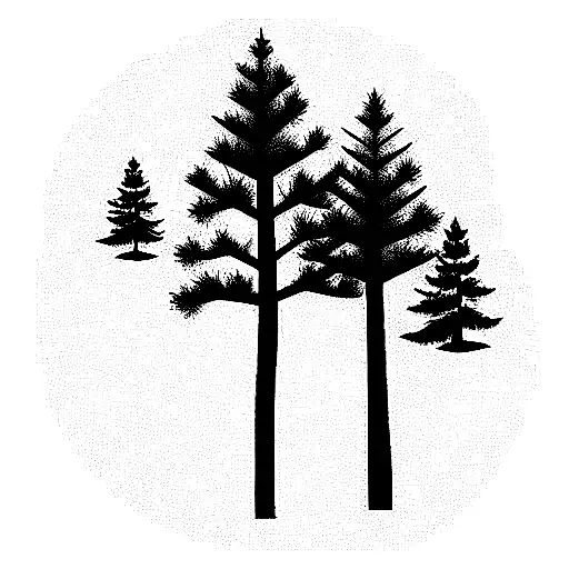 Pine Trees And Book