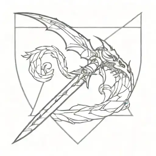 Dagger With Dragon Wrapped