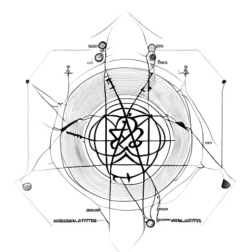 A Scientific Diagram Of Human Muscles With A Subtle Depiction Of Atheism Symbol