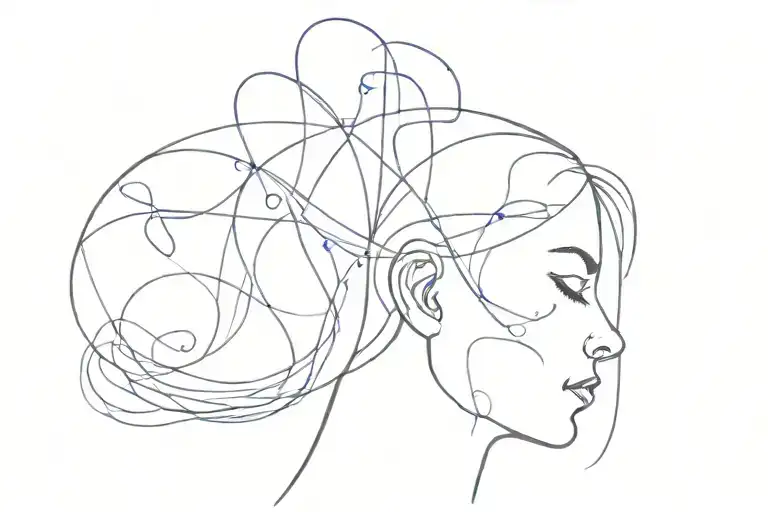 A Symphony Going On Inside A Head That's Soft And Romantic But Abstract And Doodly