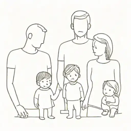 A Family Of Five Dad Mom Brother And Two Sisters