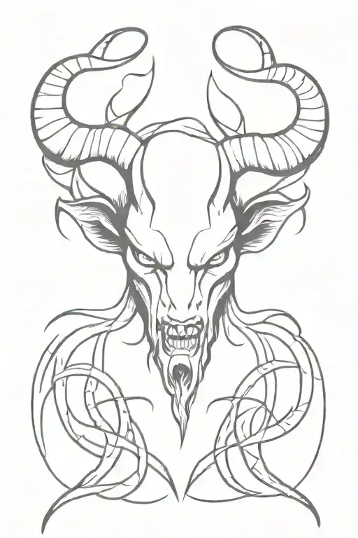 Demon And Horns