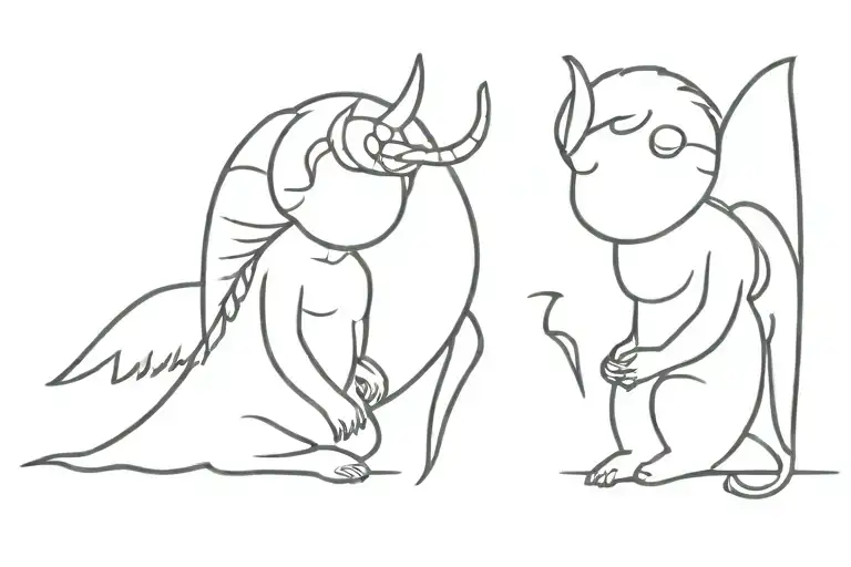 Little Angel And Demon