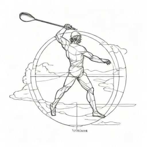 Vitruvian Man Golf Swing
