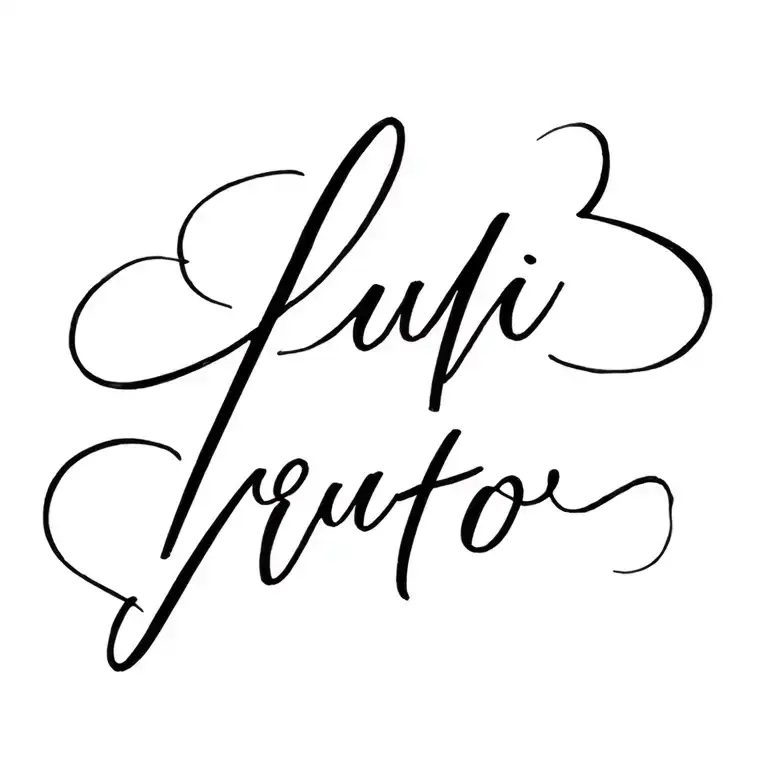 Cursive Font Spelling Loui