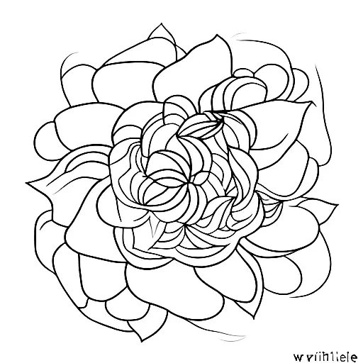 A Minimalist Tattoo Of A Violet Flower For February's Birth Flower