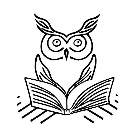 Mother Owl Reading A Book To A Sloth And Phoenix