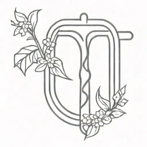 Ankh With Small Flowers Growing