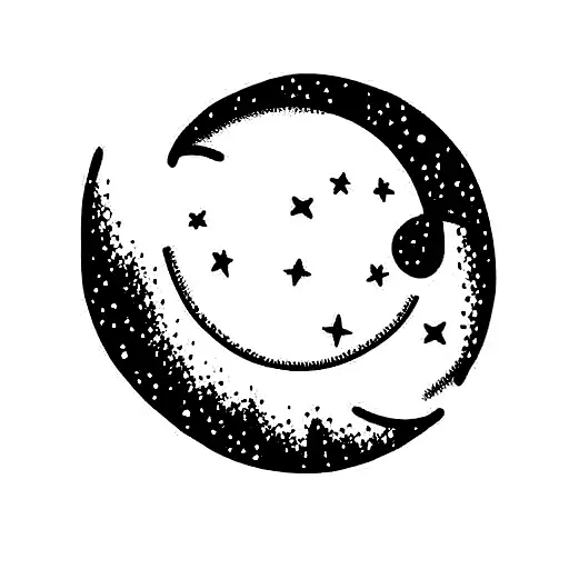 Moon And Ocean And Flowers