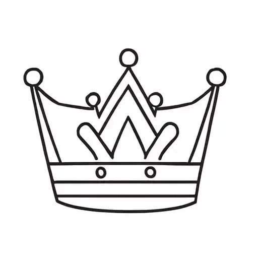 Simple Filled In Kings Crown