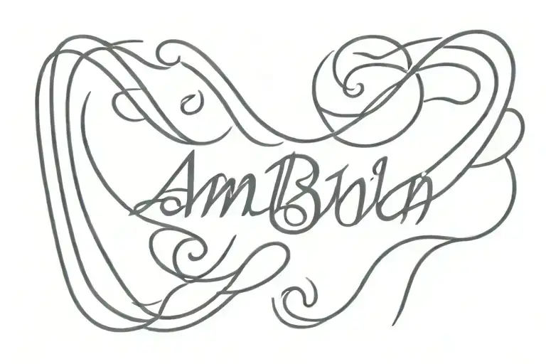 Two Word Ambigram
