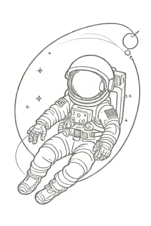 An Astronaut Floating In Space Whose Helmet Is Open And A Galaxy Coming Out His Head