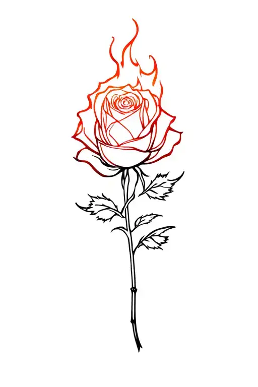 Flaming Rose