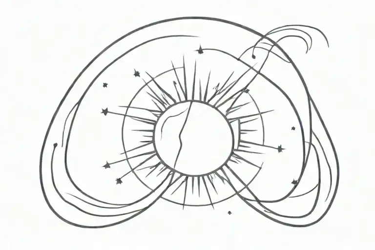 Totality Eclipse Black And White