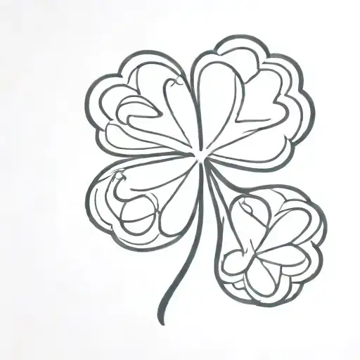 Shamrock Shape Outline