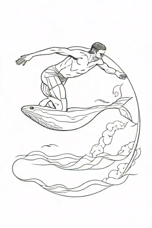 A Guy Swimming Upwards