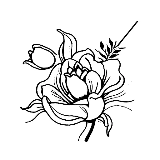 One Tulip Pastel Color