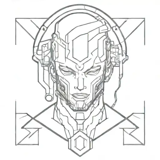 Cyberpunk Edgerunners Sandevistan Tattoo Design Incorporating