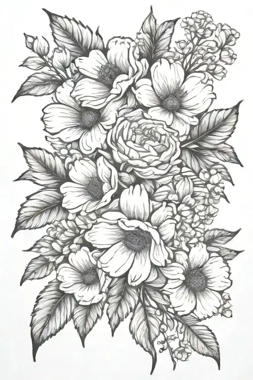 Birth Flowers Boquet May September And August Birth Flower