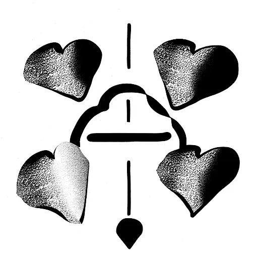 Dice With Heart And Cross