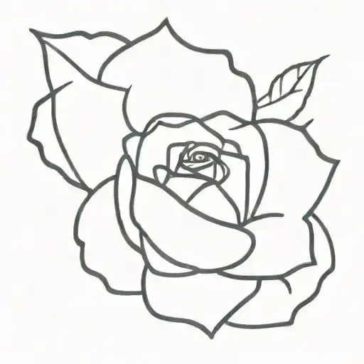 Amanda Written With A Simple Black Rose