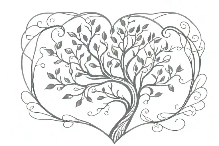 Tree Of Life In Heart