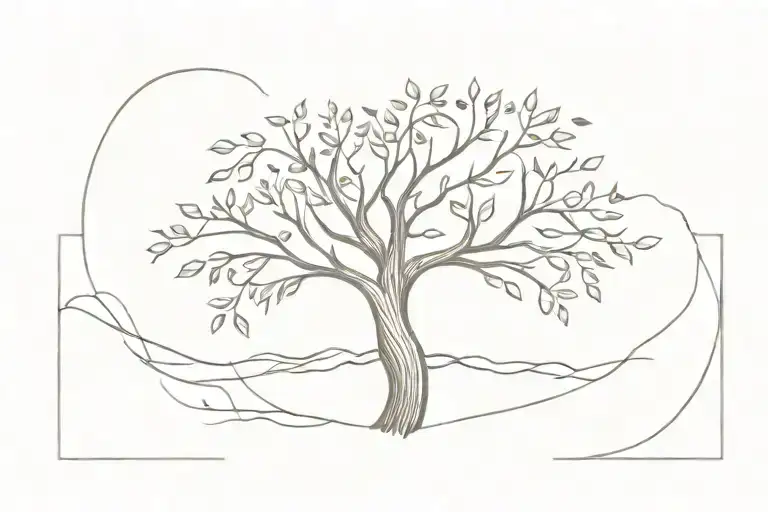 Tree Of Life With Heart Shape